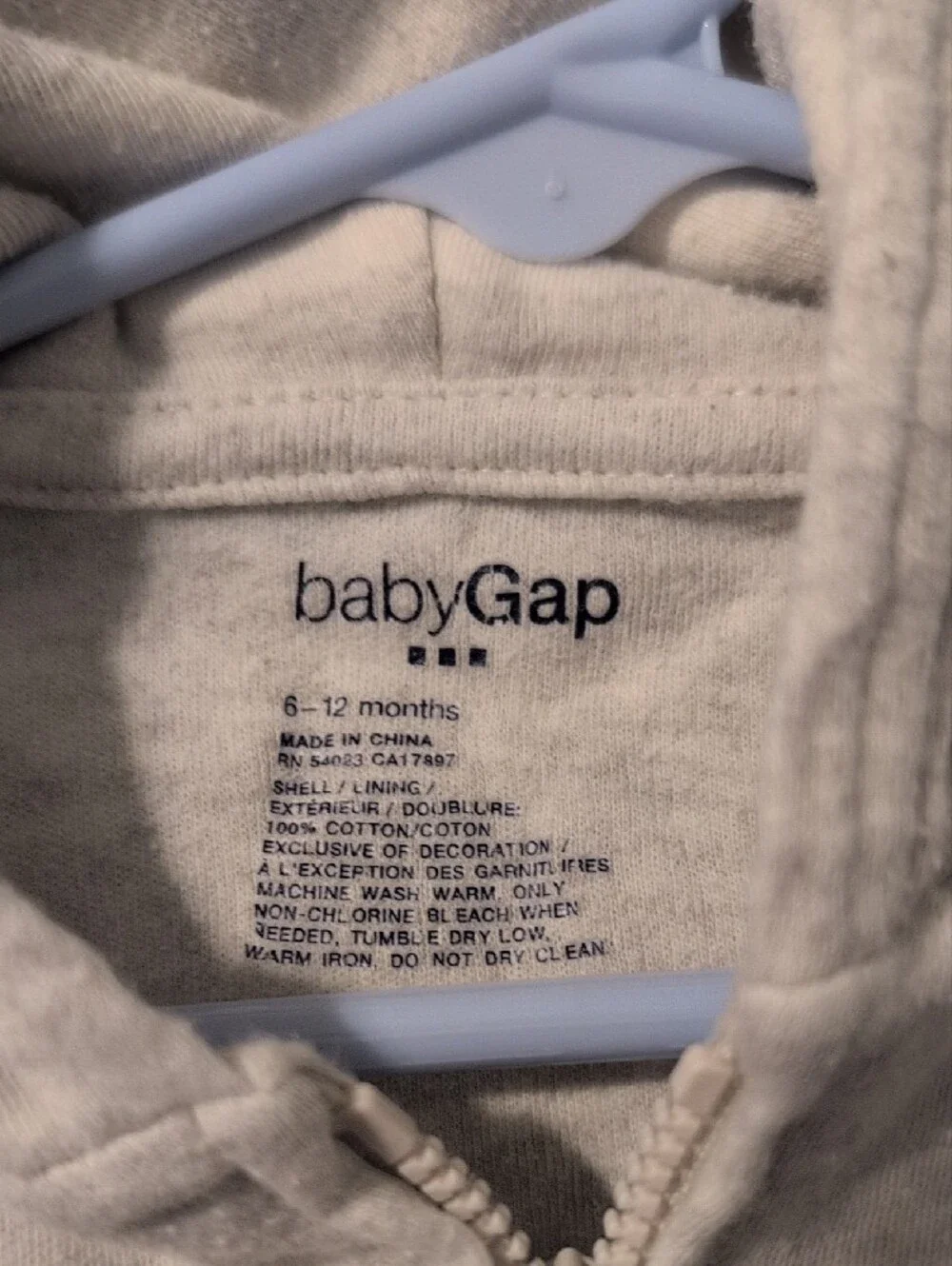 GAP Toddler Heather Gray Zip-Up Hoodie